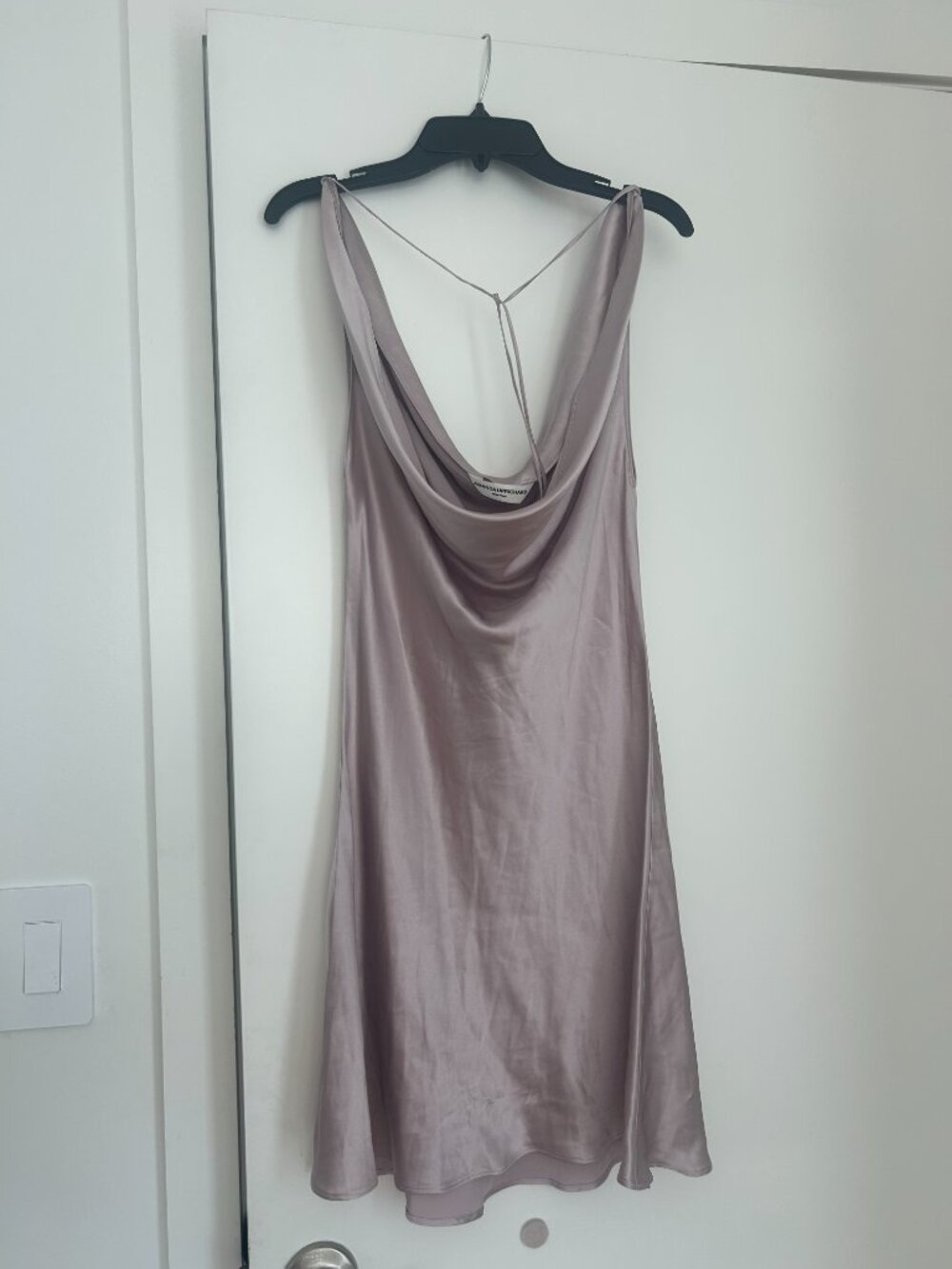 NWOT Amanda Uprichard Mirai Minidress Silk S Taupe